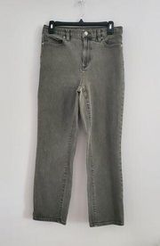 Lands' End Women's Gray Straight Leg Jeans Size 8