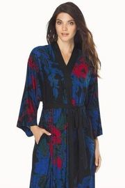 SOMA Poppy Blossom Cool Nights Kimono Robe Size S/M NWT
