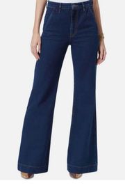 NWT  Women's Bay High Rise Flared-Leg Trouser Jeans Atlantic Size 32