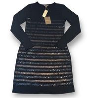 Tommy Bahama Sequin Striped Dress Size Small