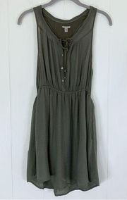 Ecote Olive Racerback Dress S