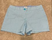 Sz 10 Adorable Shorts Turquoise & White