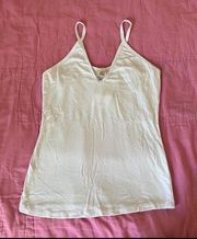 Bozzolo NWT  white ribbed v-neck tank top