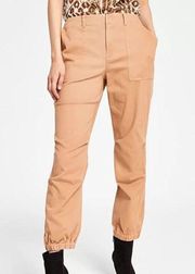 Inc International Concepts Woman's Cargo Style Jogger Pants in Camel Size 2 NWT