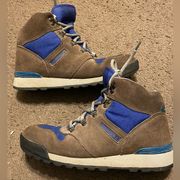 Vintage 1990s 1992 Merrell Quest Brown Blue Womens Hiking Boots Size 7