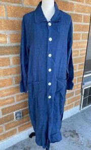 FLAX by Jeanne Engelhart linen dress small