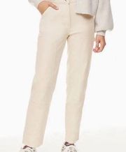 Wilfred Free Brennan Cream Womens Cargo Pants Size 8