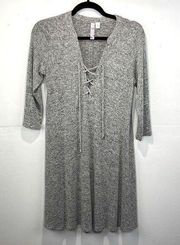 Alya Sweater A Line Dress 3/4 sleeve size Small