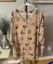 Womens long sleeve tunic by Staccato size large