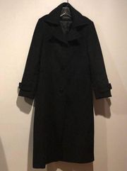 Jones New York Classic Black Wool Coat