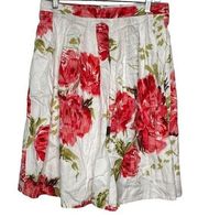 Roz & Ali Cotton Floral Skirt