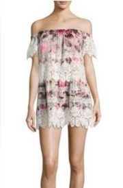 NWT!! For Love And Lemons Floral Silk Lace Cadence Boho Dress Size Medium