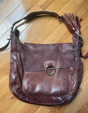 Leather Saddle Shoulder Bag