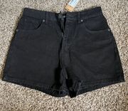 Black Denim Shorts