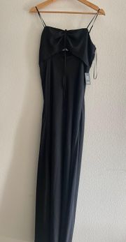 Black Cut Out Maxi Dress