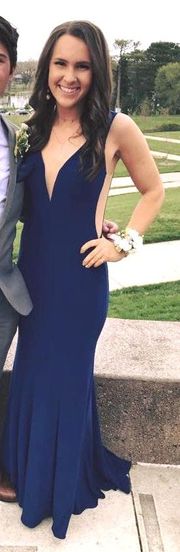 Fitted Navy Gown