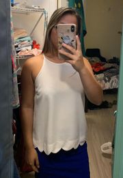 White Halter Tank Top 