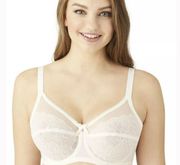 New  Woman’s Cream Awareness Full Coverage Bra, Sz 42 DD