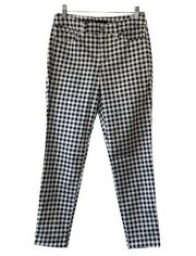 Charter Club Black & White Checkered BRISTOL SKINNY ANKLE Pants Women's 4 NEW