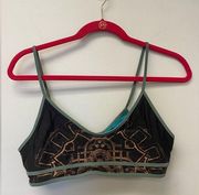 Urban Outfitters Without Walls Black Metallic Bathing Suit Top