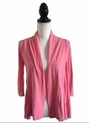 New York & Company Draped Open Style Cardigan Light Pink Women’s US Size Small