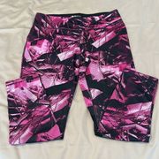 Ideology size XL hot pink & black yoga pants/leggings GUC