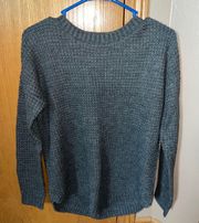 NWOT Oversize Gray Knit Sweater 