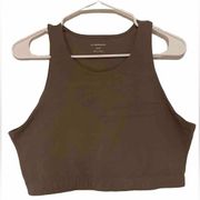 REI Co-op Cooperative Take Your Time Bra Top Brown XL Yoga Workout