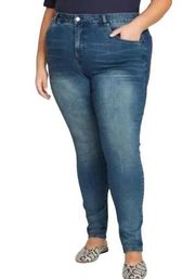 Universal Standard Women's Faded Blue Medium Mid Rise Skinny Jeans - Size 32