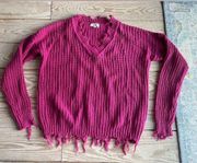 Andree by unit distressed sweater size small