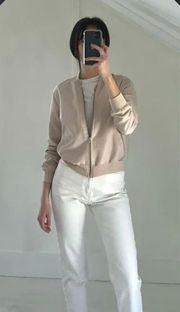 Lightweight Bomber Jacket Blush Nude Size S