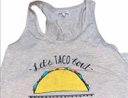 Red Camel Let’s Taco about it funny summer tank top