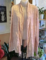 JULES & Leopold Pale Pink Long Sleeve Shrug Size 1X