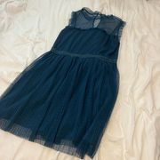 Target Blue Mesh Dress