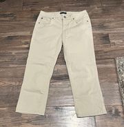 Jeans Chino Missy Tan Capri Jeans Size 4