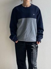 Vintage Navy Blue & Grey  Sweater