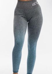 ECHT  Arise Ombre Scrunch Leggings  Charcoal/Blue