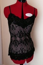 Black Lace Tank Top