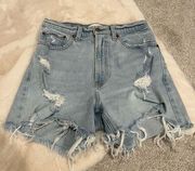 Curve Love High Rise Denim Shorts Size 2