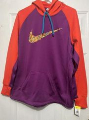 Nike  Hoodie Extra Large‎ Purple Sweatshirt Swoosh Logo Long Sleeve Top Womens