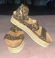 Tan Platform Sandals