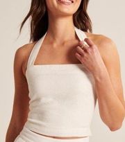 NWT Abercrombie Linen Halter Top