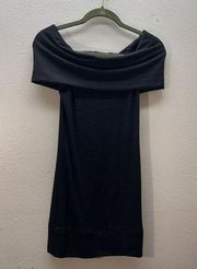 Wilfred Free Aritzia Little Black Off The Shoulder Mini Dress Size Small