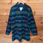 Victoria’s Secret Country vintage fair isle fleece oversized sweater