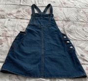 Moto Jeans 100% Cotton Side Buttons Pockets Skirt Overalls, size 2