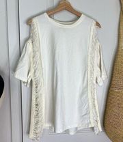 Moon river fringe tee 