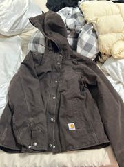 Brown Carhart coat