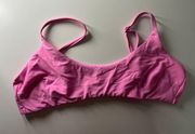 Aerie Bright pink scoop neck bikini top