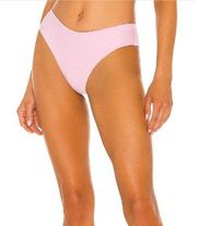 Tularosa Pastel Pink Cheeky Bikini Bottom SIZE XL High Cut Minimalist Kyndle NEW