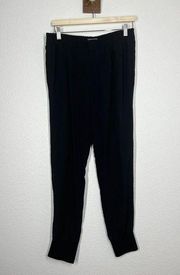 Vince Womens Black Silk Jogger Pants Medium M